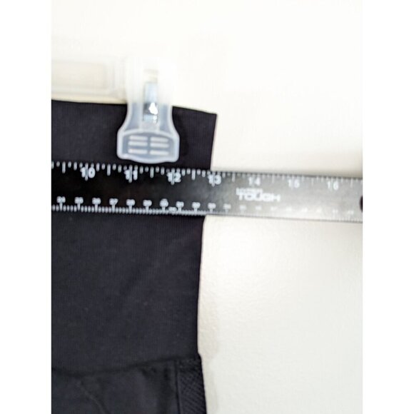 Homma Seamless High Waist No Front Seam Athletic Leggings Large Black - Picture 7 of 11